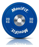 Disco Bumper Olimpico Azul En Caucho 20kg