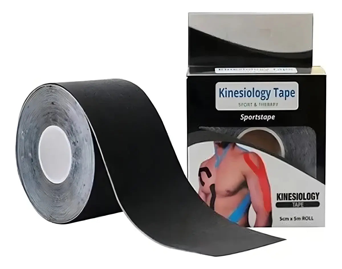 cintas kinesiologicas vendaje neuromuscular kinesio tape color negro