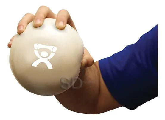 Pelota con peso incorporado 0,5kg, diámetro12,7cm, color canela, CanDo.