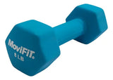 MANCUERNA HEXAGONAL RECUBIERTA EN NEOPRENO MULTICOLOR MOVIFIT 8LB