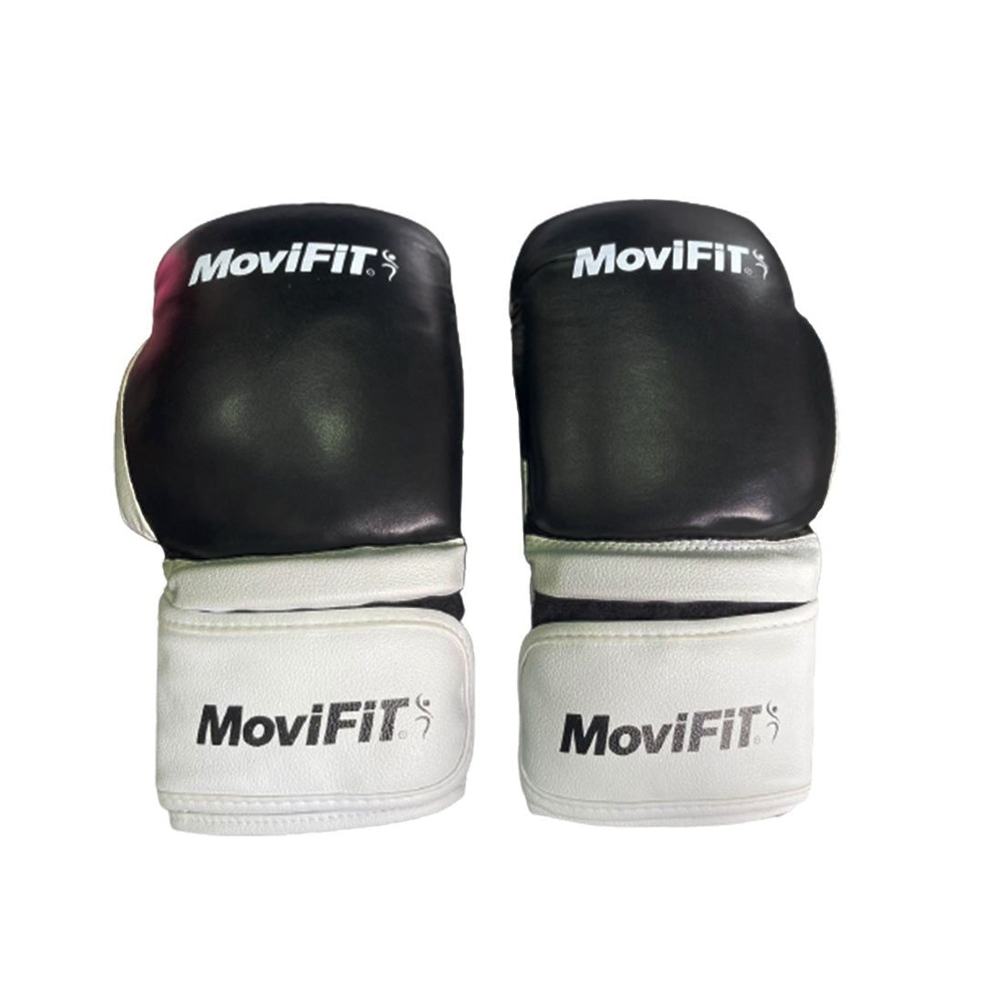 Guante de Boxeo 10 OZ Negro Blanco 1 FabriFit Colombia Gimnasios Colombia
