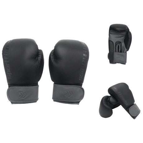 Guantes Boxeo 14Oz Negro Gris 5 FabriFit Colombia Gimnasios Colombia