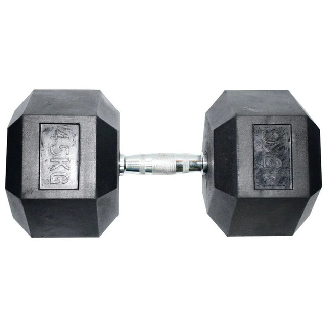 Mancuerna Hexagonal Encauchetada 6 FabriFit Colombia Gimnasios Colombia
