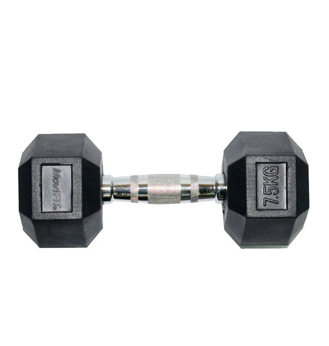 Mancuerna Hexagonal de Caucho de 7.5 kg 1 FabriFit Colombia Gimnasios Colombia
