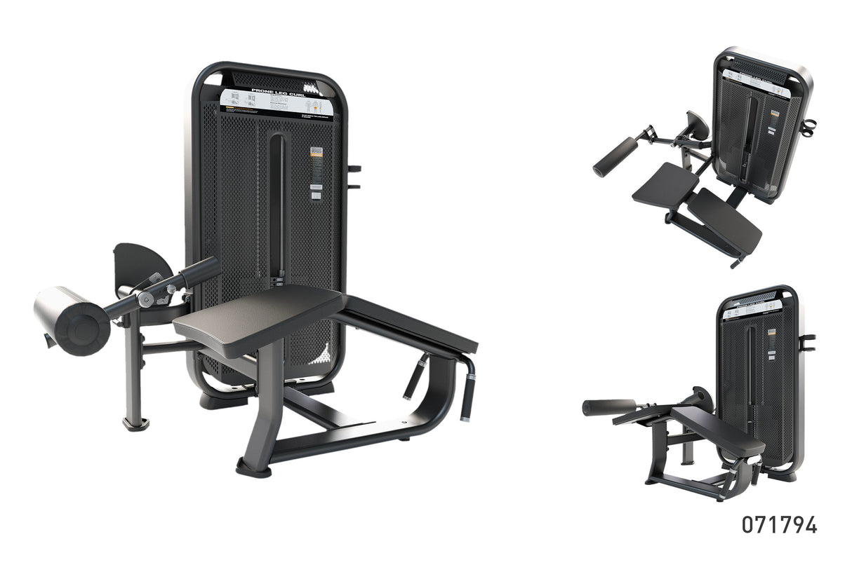 Maquina de Curl de Pierna Acostado Profesional Prone Leg Curl Modelo E7001 E7001JZ 1 FabriFit Colombia Gimnasios Colombia

