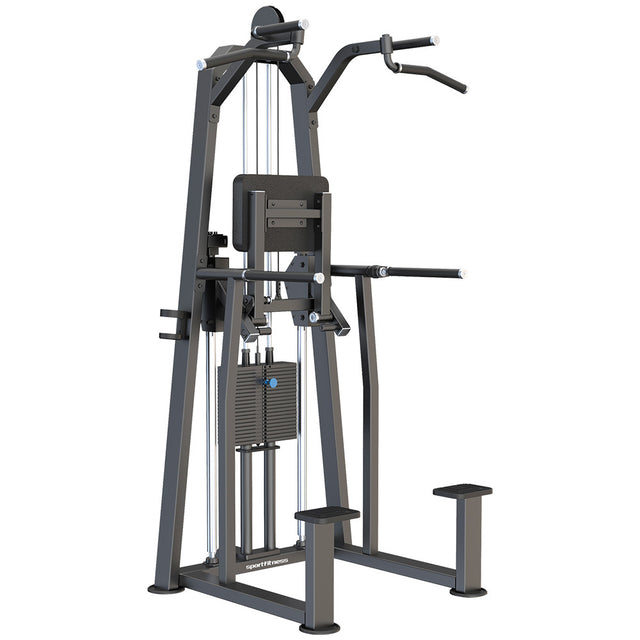Maquina de Dominadas y Fondos Asistidos Selectorizada Profesional 1 FabriFit Colombia Gimnasios Colombia
