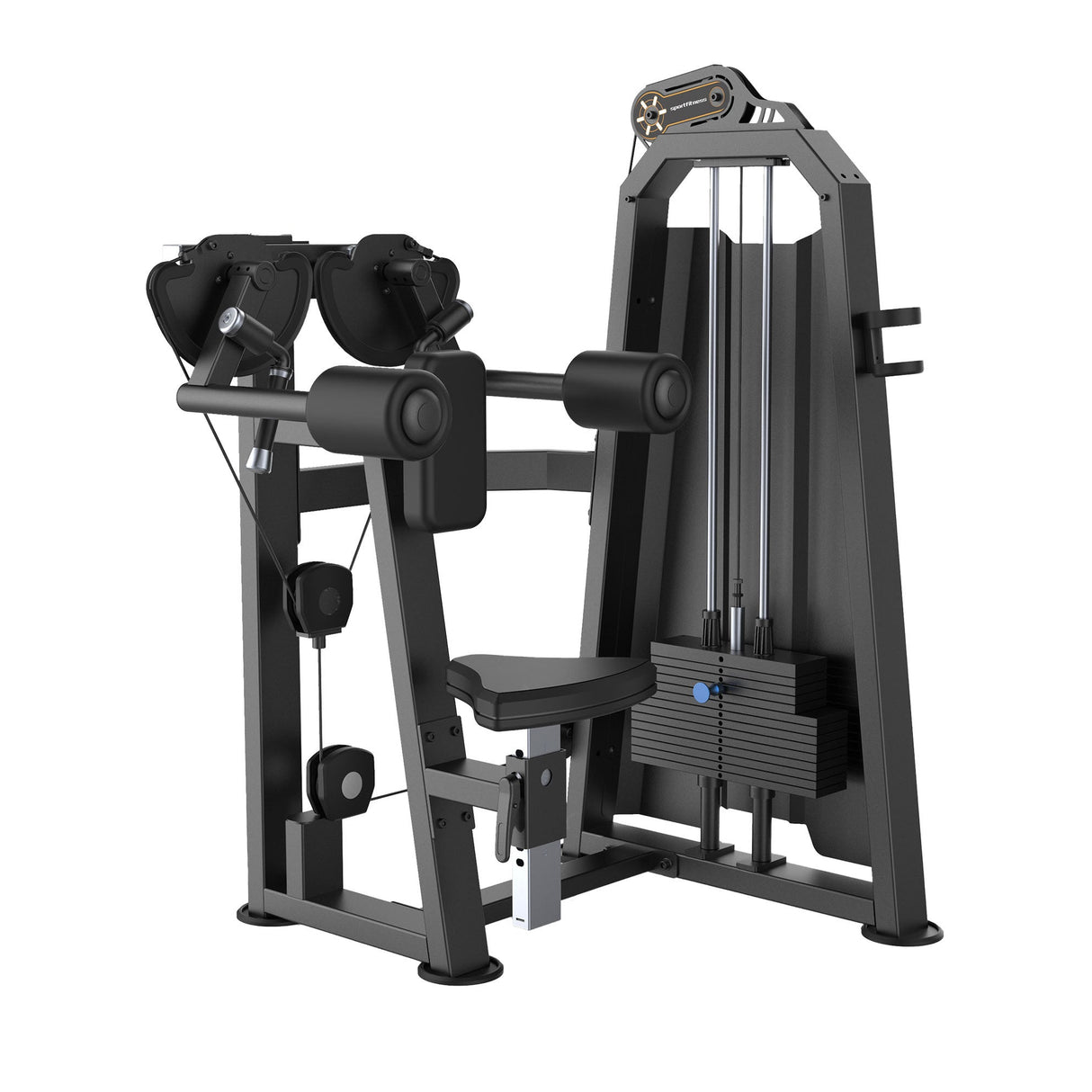 Maquina de Elevacion Lateral de Hombros Selectorizada Profesional 1 FabriFit Colombia Gimnasios Colombia
