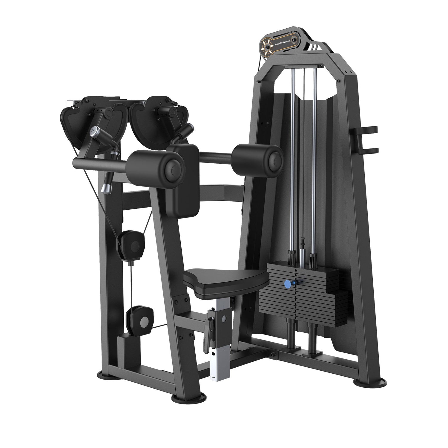Maquina de Elevacion Lateral de Hombros Selectorizada Profesional 1 FabriFit Colombia Gimnasios Colombia
