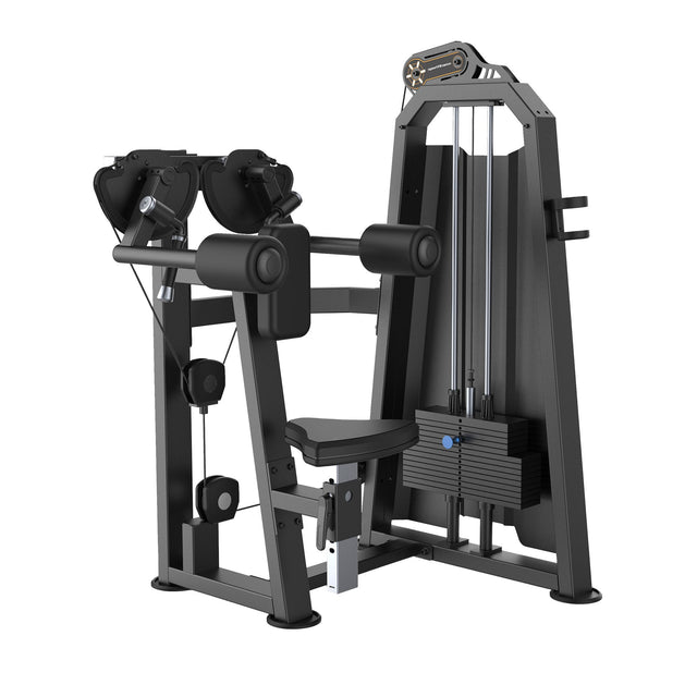 Maquina de Elevacion Lateral de Hombros Selectorizada Profesional 1 FabriFit Colombia Gimnasios Colombia
