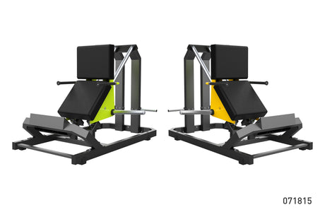 Maquina de Prensa de Pantorrilla Inclinada Profesional Seated Calf Press Modelo Y945Z D945Z 2 FabriFit Colombia Gimnasios Colombia
