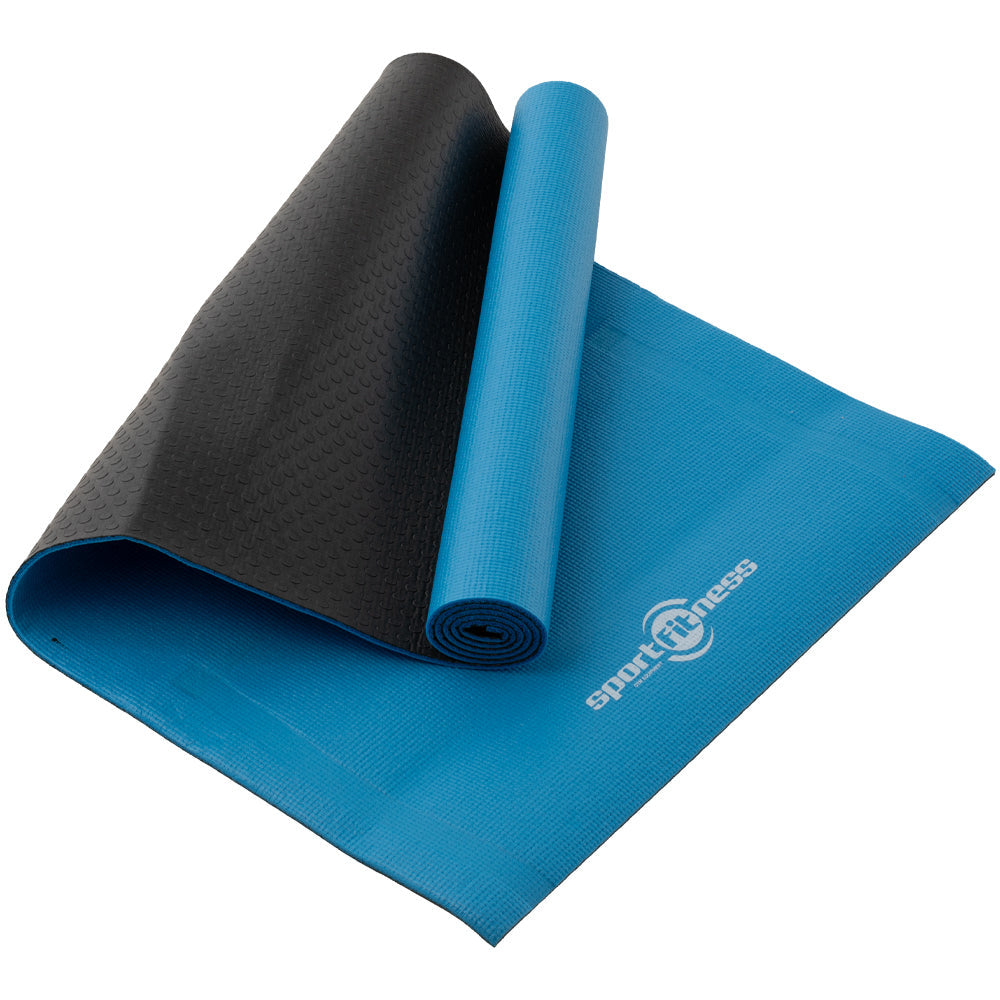 Mat de Yoga Doble Faz Azul 1 FabriFit Colombia Gimnasios Colombia
