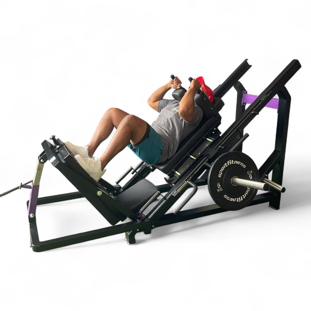 Prensa para Piernas con Hack Squat 45° Pro (Dual)