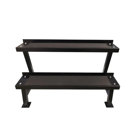 Rack para Mancuernas Rusas de 2 Niveles con Bandeja Plana Continua 1 FABRIFIT COLOMBIA GIMNASIOS COLOMBIA
