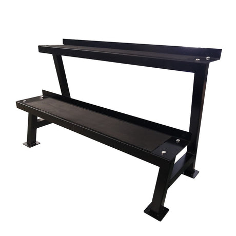 Rack para Mancuernas Rusas de 2 Niveles con Bandeja Plana Continua 3 FABRIFIT COLOMBIA GIMNASIOS COLOMBIA
