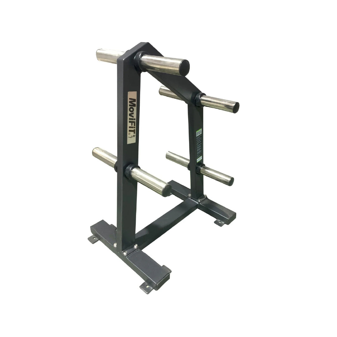 SOPORTE (RACK) PARA DISCOS OLIMPICOS CON 8 CUERNOS