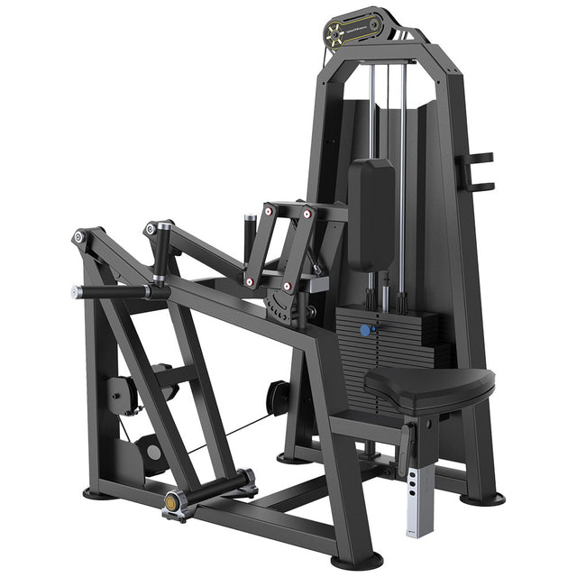 Remo Sentado con Soporte de Pecho Selectorizada Profesional 1 FabriFit Colombia Gimnasios Colombia
