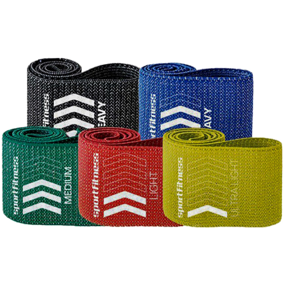 Set De Bandas Elasticas En Tela X5 1 FabriFit Colombia Gimnasios Colombia
