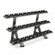 Soporte para 15 Pares de Mancuernas de 3 Niveles MOV 749 Linea Evost II 1 FABRIFIT COLOMBIA GIMNASIOS COLOMBIA

