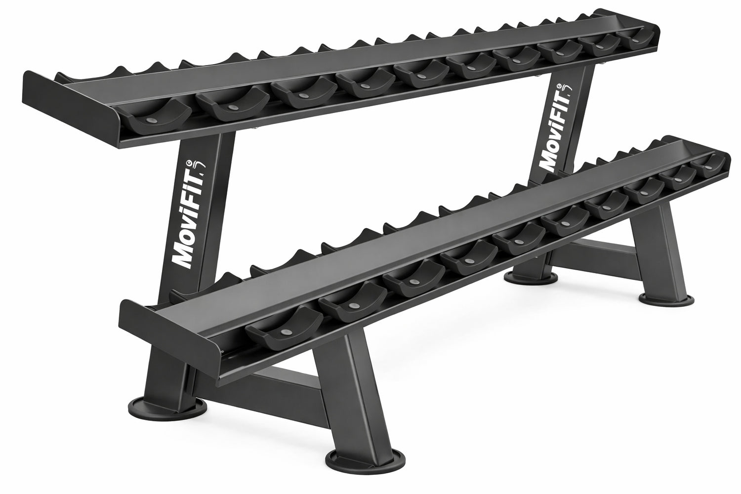 Soporte para Mancuernas de 2 Niveles Modelo E3077 Serie Evost II DHZ Fitness 3 FABRIFIT COLOMBIA GIMNASIOS COLOMBIA
