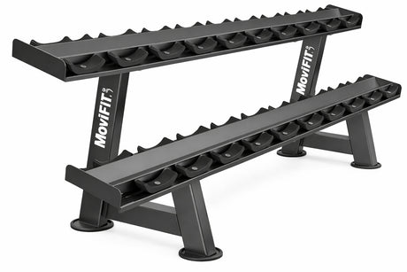 Soporte para Mancuernas de 2 Niveles Modelo E3077 Serie Evost II DHZ Fitness 3 FABRIFIT COLOMBIA GIMNASIOS COLOMBIA
