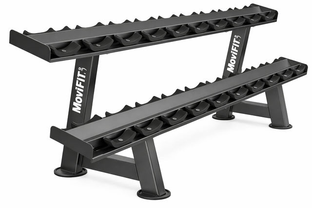 Soporte para Mancuernas de 2 Niveles Modelo E3077 Serie Evost II DHZ Fitness 3 FABRIFIT COLOMBIA GIMNASIOS COLOMBIA
