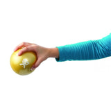 Pelota con peso incorporado 1 kg, diámetro12,7cm, Amarillo, CanDo.