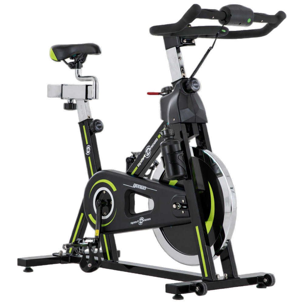 Bicicleta Spinning Genoa Negro Verde
