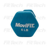 MANCUERNA HEXAGONAL RECUBIERTA EN NEOPRENO MULTICOLOR MOVIFIT 6LB