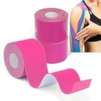 Cintas Kinesiologicas Vendaje Neuromuscular Kinesio Tape Color Rosa chicle