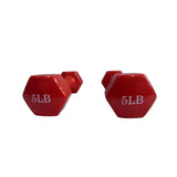 MANCUERNA EN VINILO ROJA 5LB OK1001A