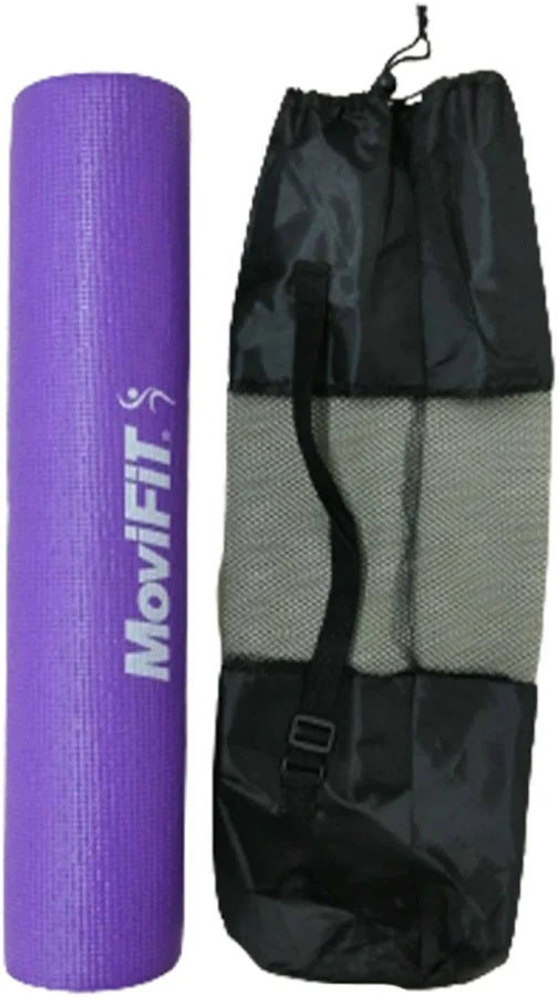 Colchoneta Tapete De Yoga/Pilates/Gimnasia De 173 Cm Con Estuche Color Morado - Movifit
