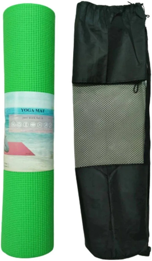 Colchoneta Tapete De Yoga/Pilates/Gimnasia De 173 Cm Con Estuche Color Verde - Movifit
