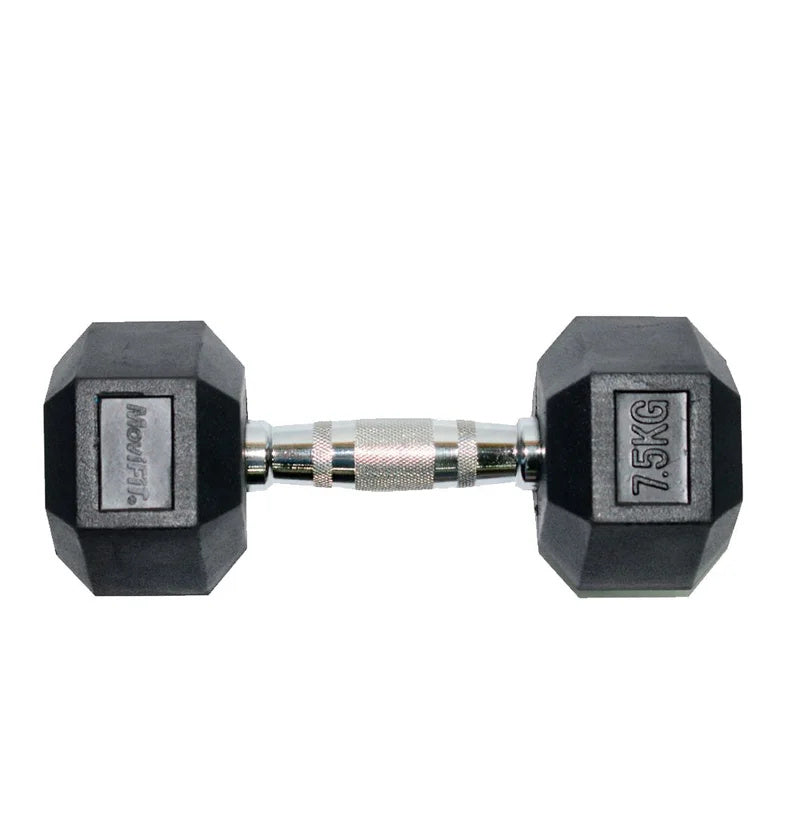 Mancuerna Hexagonal Encauchetada MoviFit 2.5 a 50 kg