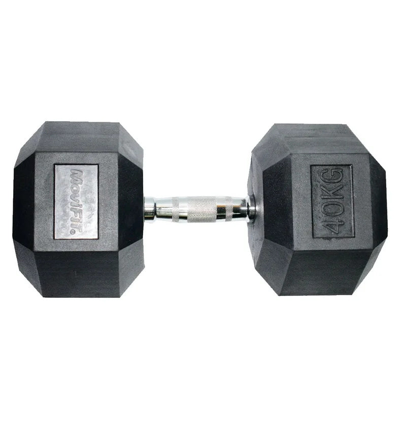 Mancuerna Hexagonal Encauchetada MoviFit 2.5 a 50 kg