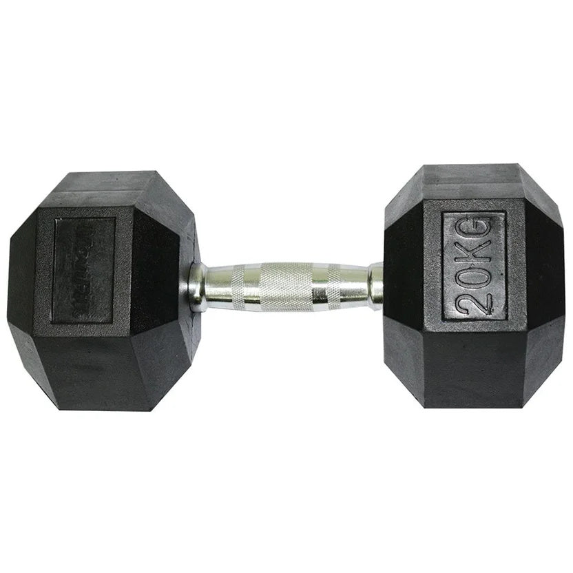 Mancuerna Hexagonal Encauchetada MoviFit 2.5 a 50 kg
