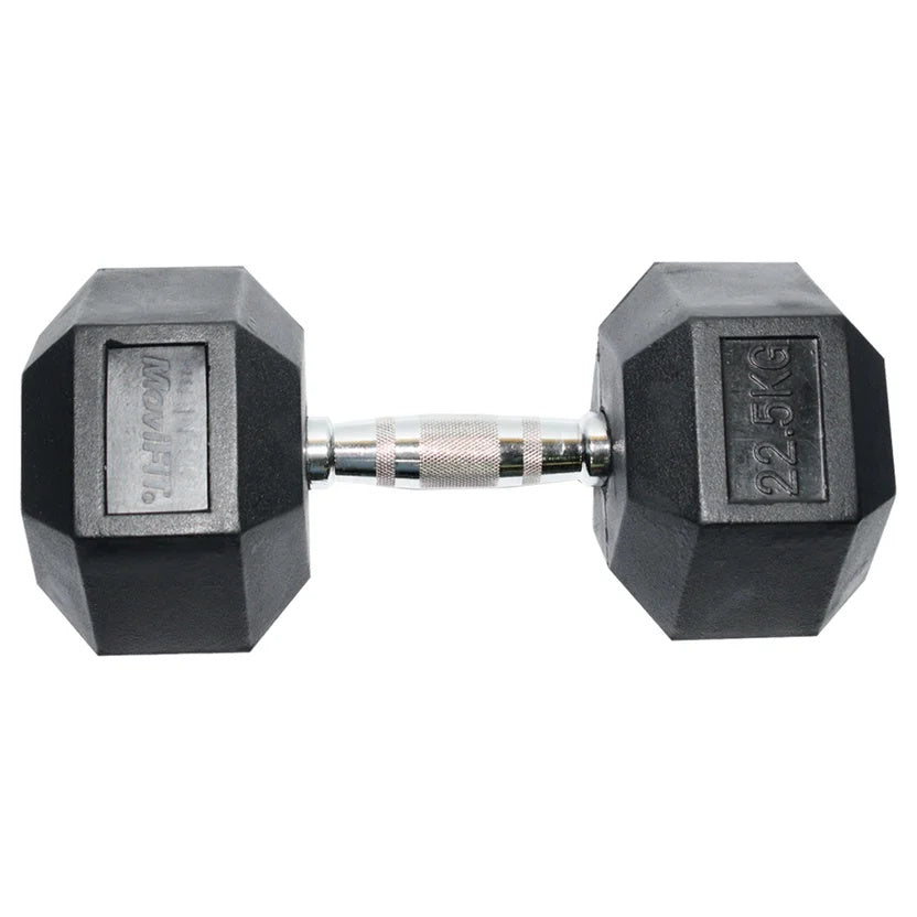 Mancuerna Hexagonal Encauchetada MoviFit 2.5 a 50 kg