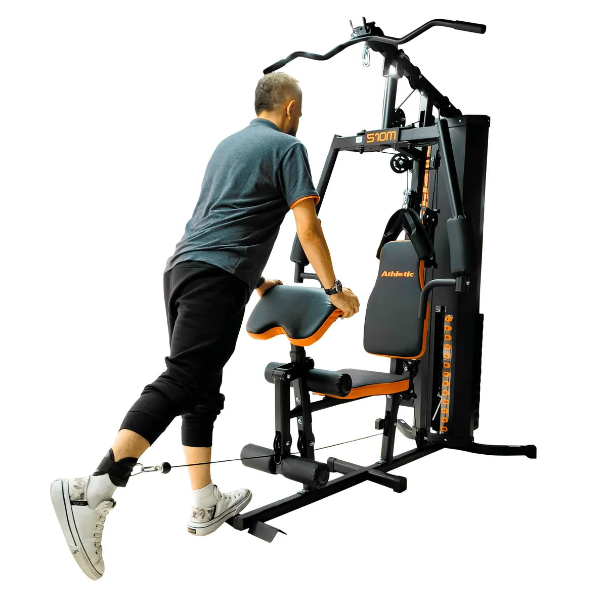 510M MULTIGIMNASIO ATHLETIC 1 ESTACIÓN, 1 TORRE DE PESAS DE 150 LBS